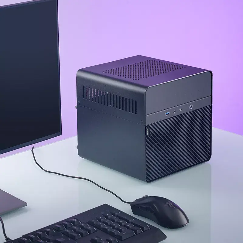 PC korpuss Jonsbo N2 Cube Melns