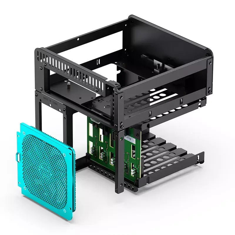 PC korpuss Jonsbo N2 Cube Melns
