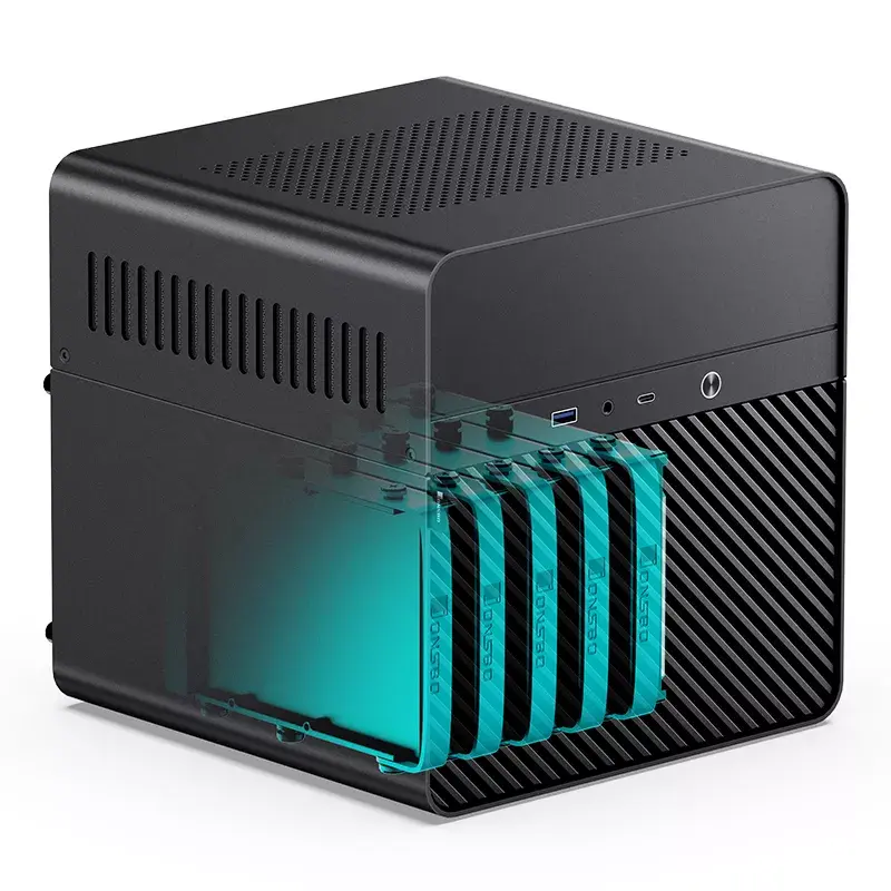 PC korpuss Jonsbo N2 Cube Melns