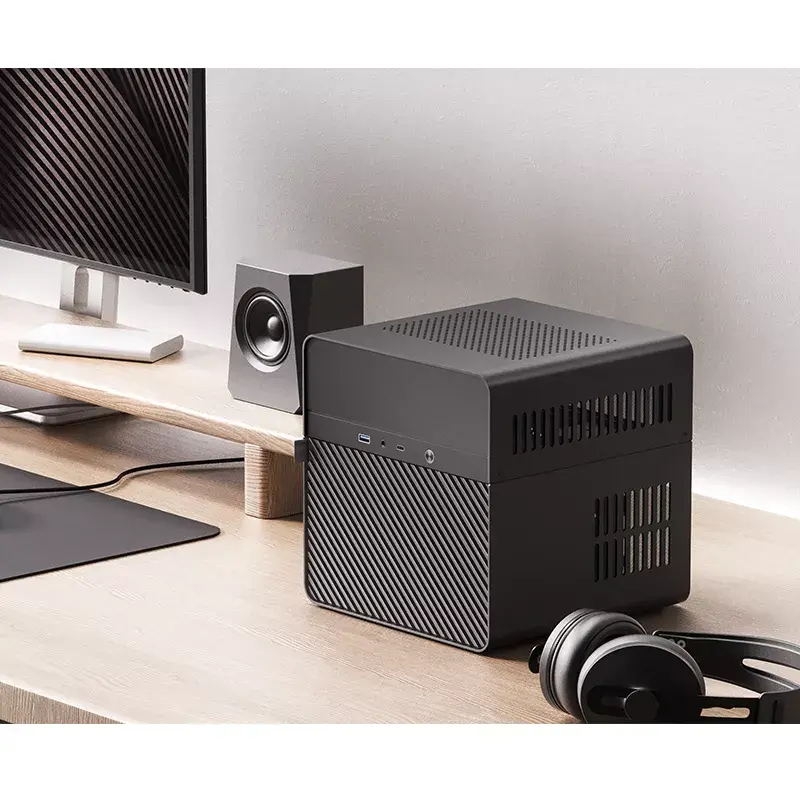 PC korpuss Jonsbo N2 Cube Melns