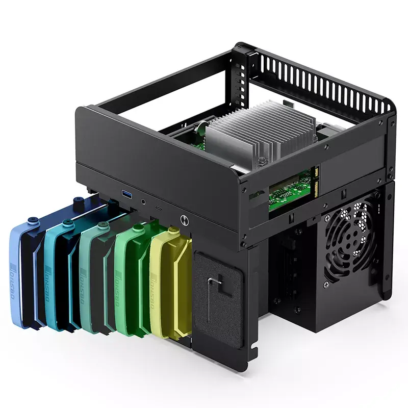 PC korpuss Jonsbo N2 Cube Melns