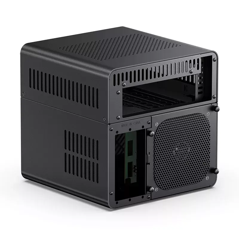 PC korpuss Jonsbo N2 Cube Melns