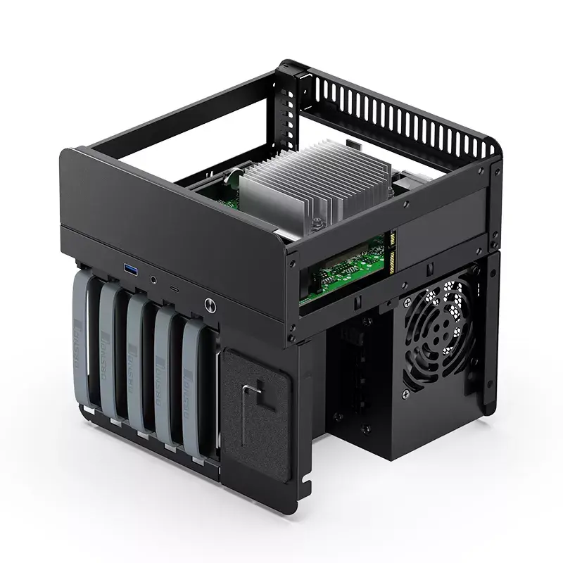 PC korpuss Jonsbo N2 Cube Melns