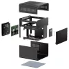 PC korpuss Jonsbo N2 Cube Melns