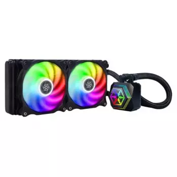 Daudzfunkciju šķidruma dzesētājs Silverstone PF240-ARGB 12 cm melns