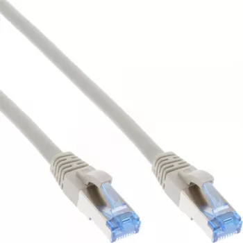 InLine komutācijas kabelis S/FTP PiMF Cat.6A bez halogēna 500MHz pelēks 15m