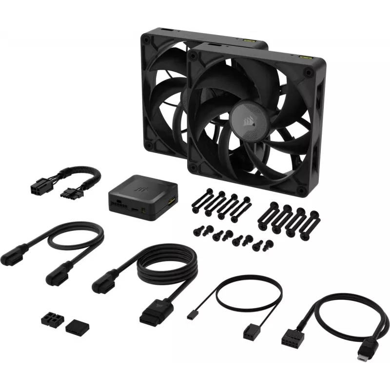 Ventilators Corsair iCUE LINK RX140 MAX 14 cm Melns 300-1600 RPM