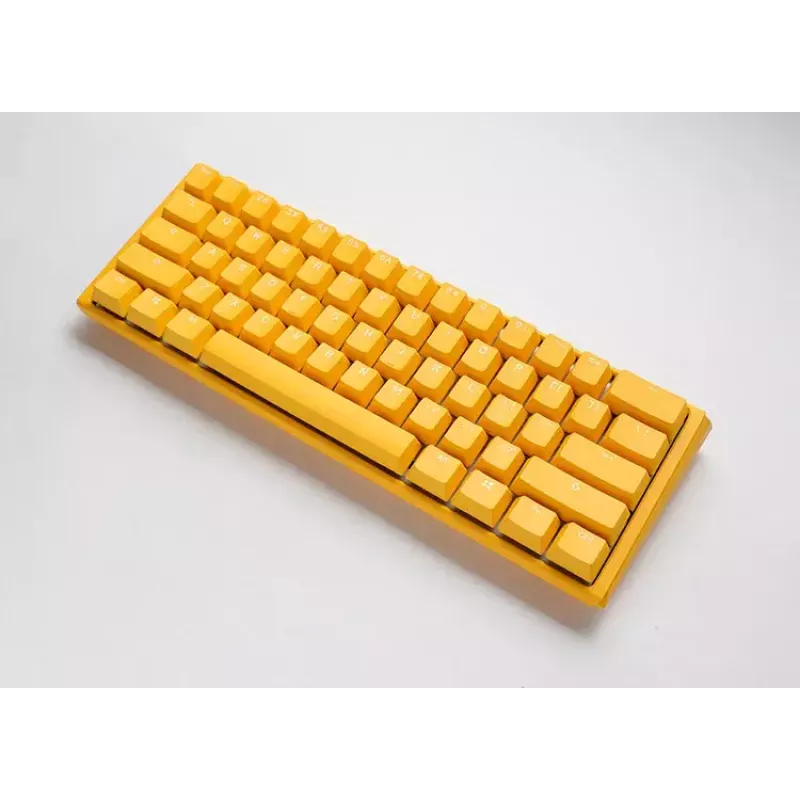 Ducky One 3 dzeltena Mini tastatūra spēlēm USB vācu mehāniskā RGB