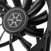Ventilators Silverstone Air Slimmer 90 9,2 cm melns 500–2500 RPM hidrauliskais