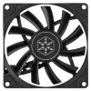 Ventilators Silverstone Air Slimmer 90 9,2 cm melns 500–2500 RPM hidrauliskais