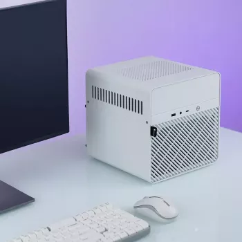 PC Case Jonsbo N2 Cube balta SFX 120mm Fans 2.5 3.5 HDD