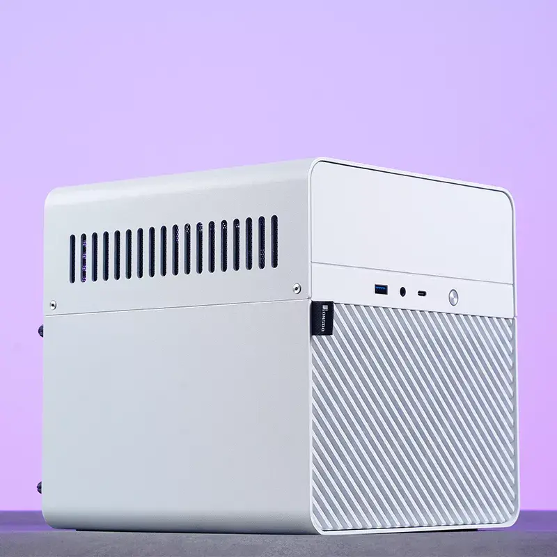 PC Case Jonsbo N2 Cube balta SFX 120mm Fans 2.5 3.5 HDD