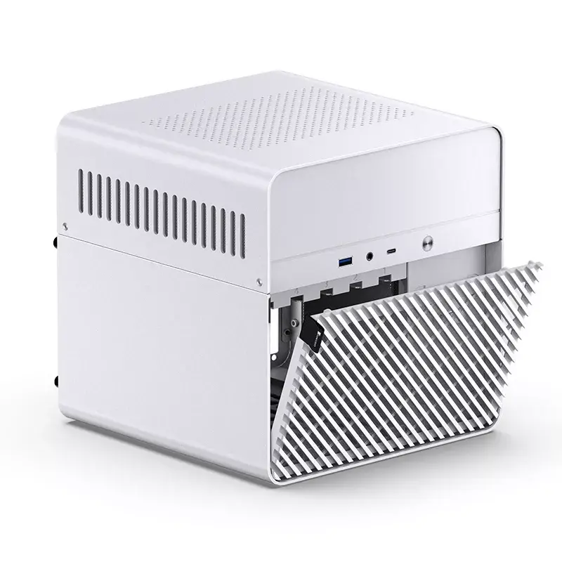 PC Case Jonsbo N2 Cube balta SFX 120mm Fans 2.5 3.5 HDD