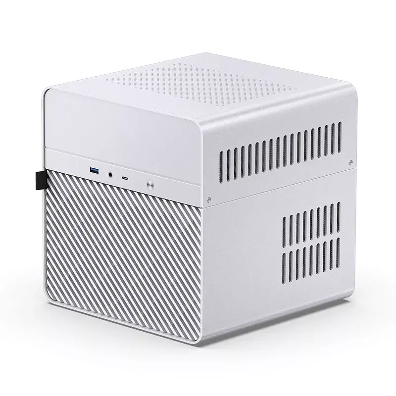 PC Case Jonsbo N2 Cube balta SFX 120mm Fans 2.5 3.5 HDD