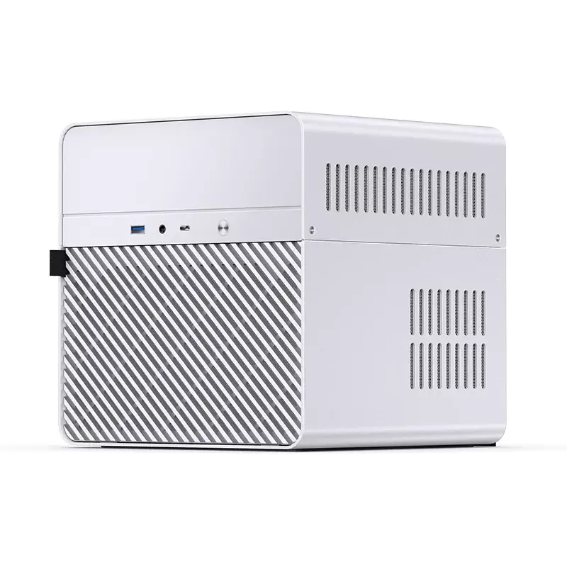 PC Case Jonsbo N2 Cube balta SFX 120mm Fans 2.5 3.5 HDD
