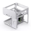 PC Case Jonsbo N2 Cube balta SFX 120mm Fans 2.5 3.5 HDD