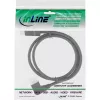 InLine DisplayPort 1.4 kabelis, 8K4K, leņķots pa kreisi, melns/zelts, 2m