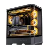 Datora korpuss Jonsbo D400 Midi Tower ATX rūdīts stikls - melns