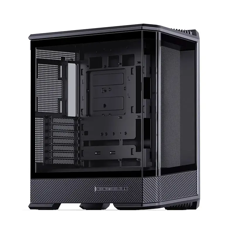 Datora korpuss Jonsbo D400 Midi Tower ATX rūdīts stikls - melns
