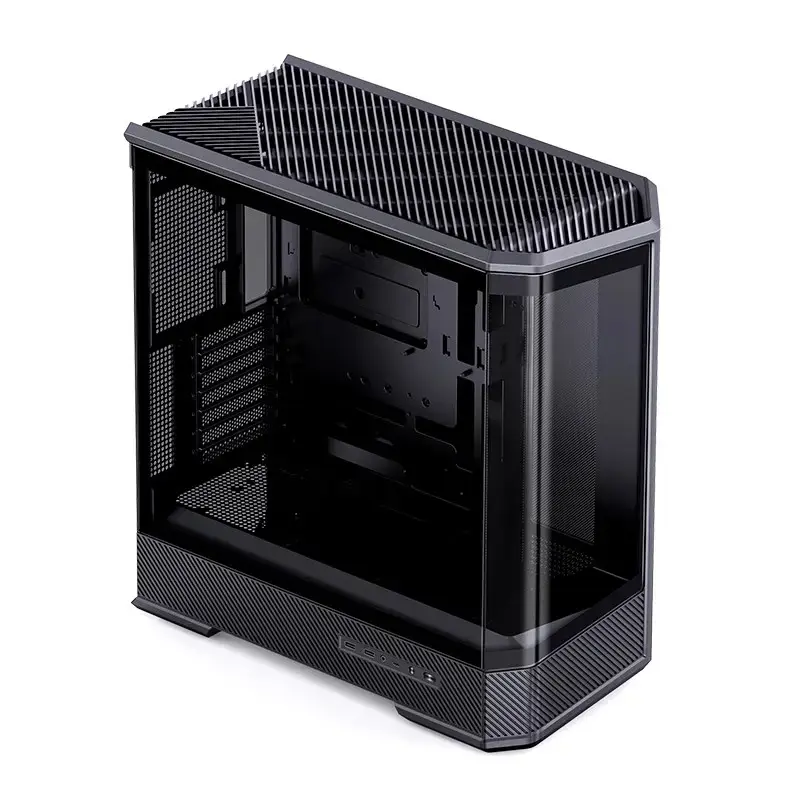 Datora korpuss Jonsbo D400 Midi Tower ATX rūdīts stikls - melns
