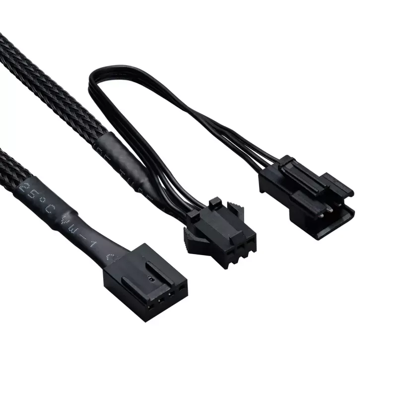 Korpusa ventilators PHANTEKS PH-F140D30 140 mm, 2 ātrumu, 250–1800 RPM, 71.76 CFM, dubultā lodīšu gultnis, 12 V, melns (3 gab.)