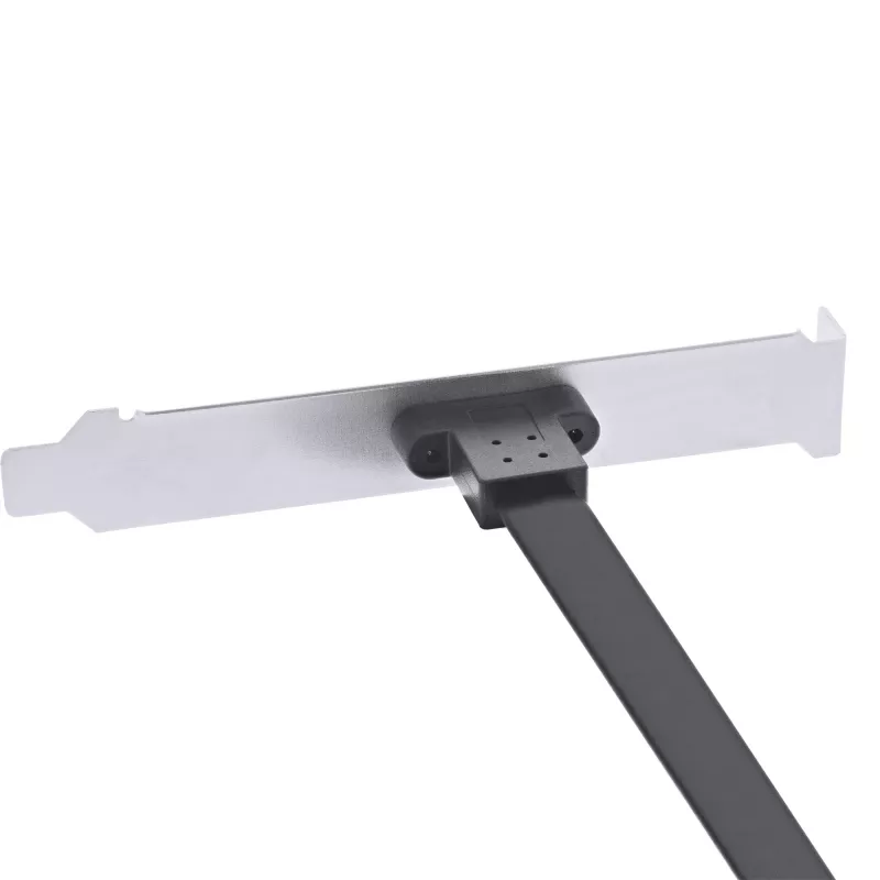 InLine PCI slota kronšteins, USB-C uz USB 3.2 priekšējā paneļa Key-A iekšējais, 0,5 m