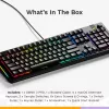 Mehāniskā spēļu tastatūra GLORIOUS GMMK 3 PRO 100% salikta vadu USB melna US QWERTY RGB