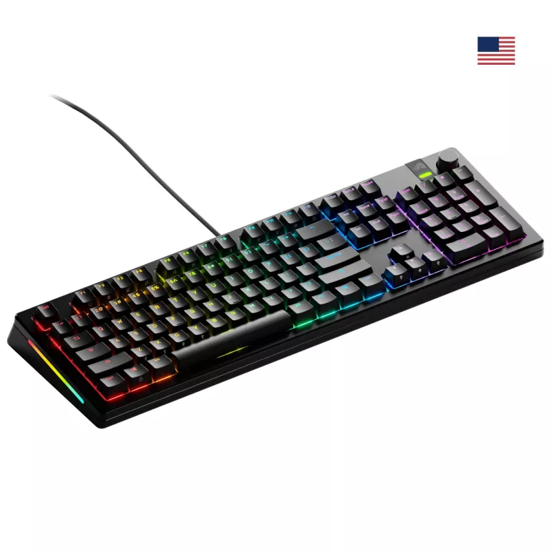Mehāniskā spēļu tastatūra GLORIOUS GMMK 3 PRO 100% salikta vadu USB melna US QWERTY RGB