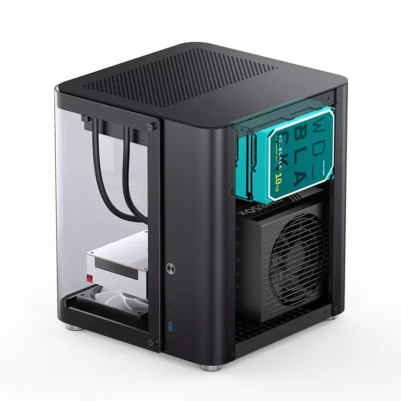 PC Case Jonsbo TK-1 2.0 Mini Tower Melns