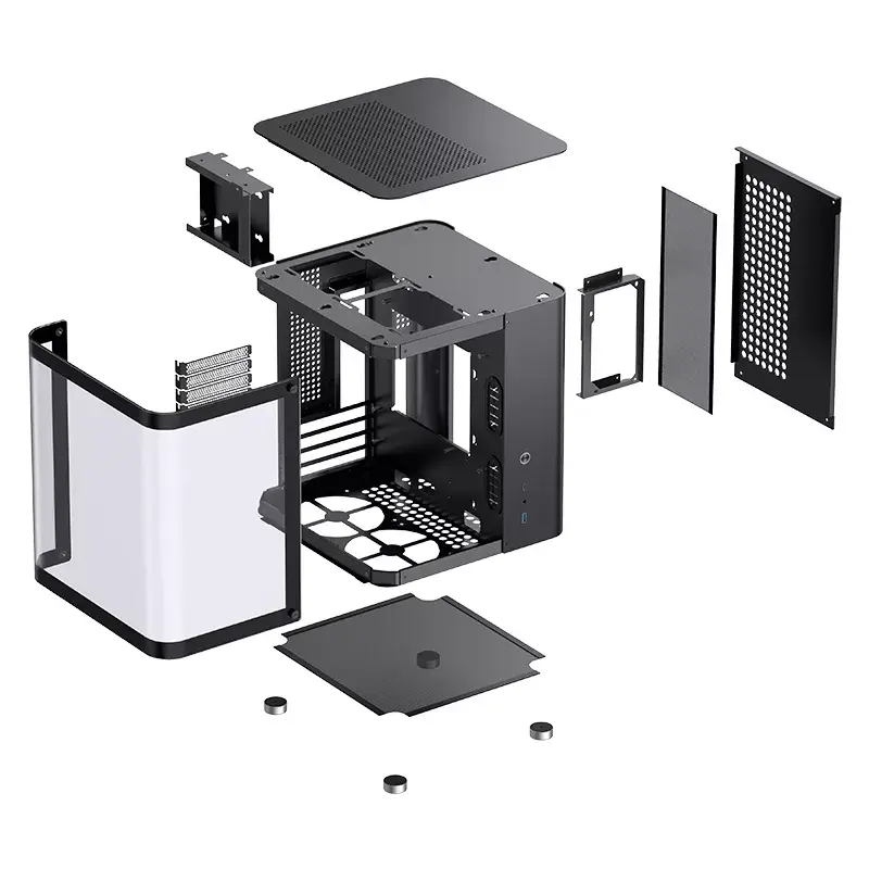 PC Case Jonsbo TK-1 2.0 Mini Tower Melns
