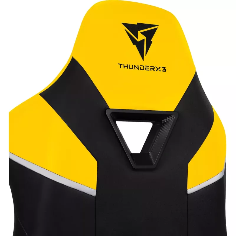 Universāls spēļu krēsls ThunderX3 TC5 Air Tech Polsterēts sēdeklis Melns Dzeltens