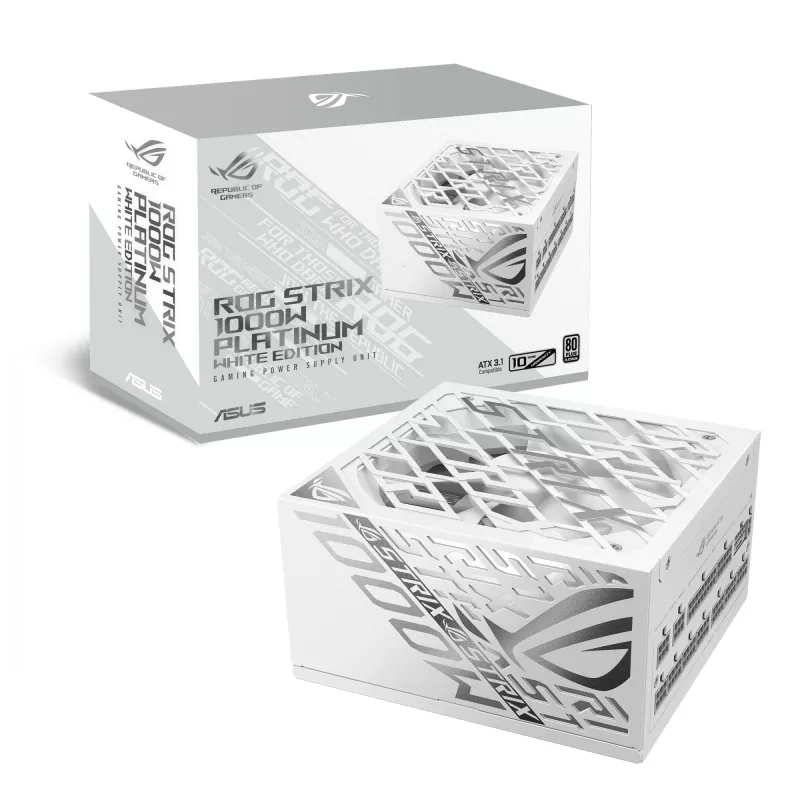 ASUS ROG -STRIX-1000P-GAMING-balta barošanas bloks 1000 W 20+4 pin ATX ATX