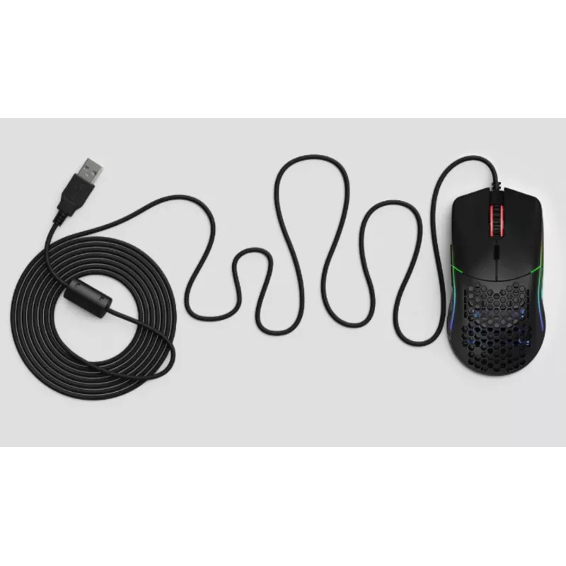 Glorious Gaming Glorious Model O- pele parastā (melnā), labā roka, optiskā, USB Type-A, 3200 DPI, melna
