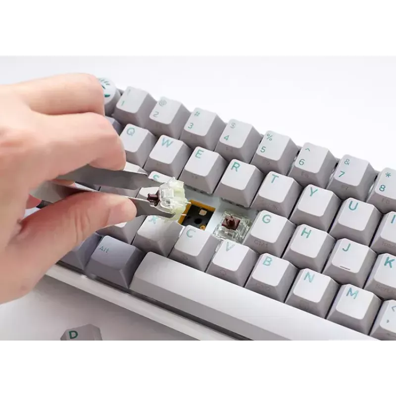 Ducky One 3 Mini tastatūra spēlēm USB pelēka mehāniska RGB