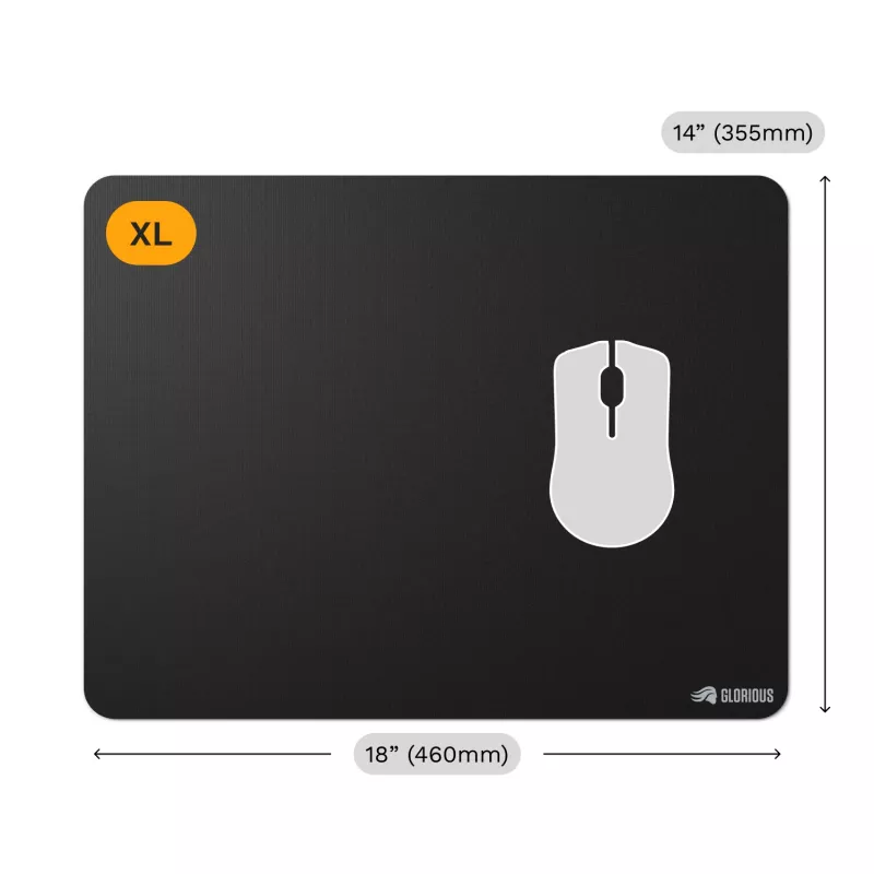 pele pad Glorious Gaming Glorious pele Pad 2 XL Edgeless Melns
