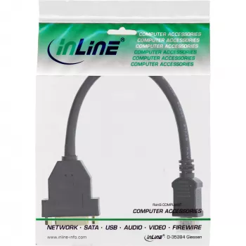 InLine HDMI-DVI adaptera kabelis, HDMI A vīrietis / DVI-D sieviete, 0,2 m