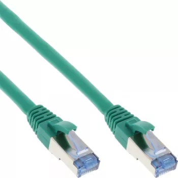 InLine Patch vads S/FTP PiMF Cat.6A bezhalogēna 500 MHz zaļš 0,5 m