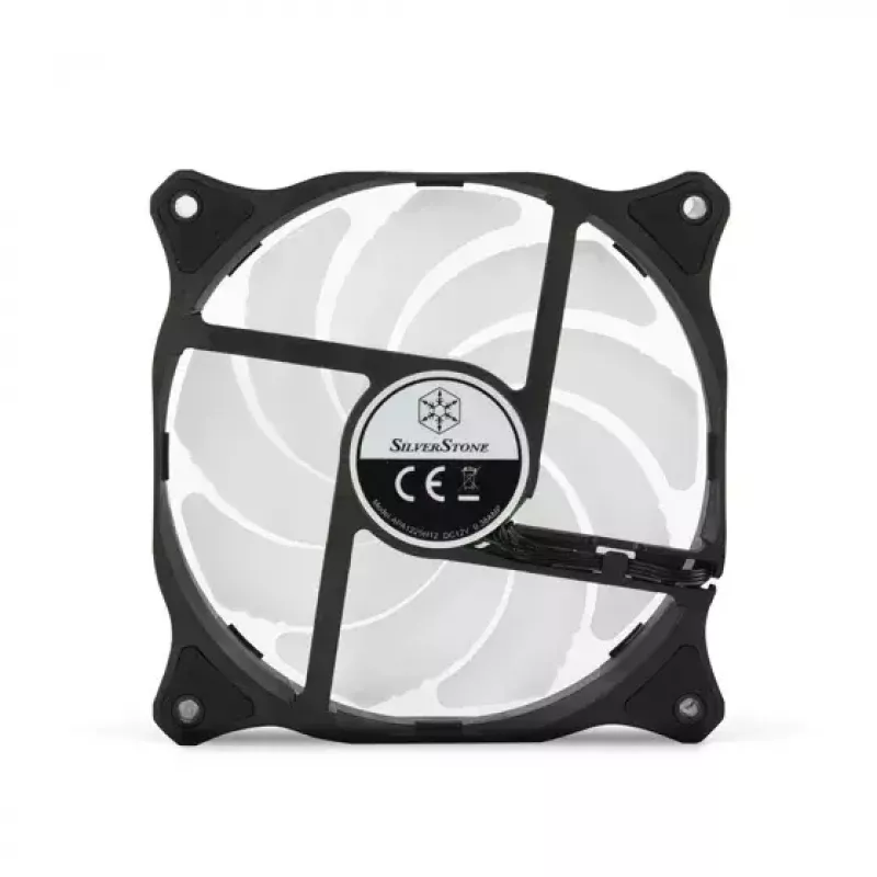 Ventilators Silverstone Air Blazer 120R 12 cm Melns Caurspīdīgs Hidrauliskais Gultnis