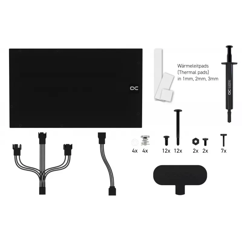Alphacool Eiswolf 2 AIO 360 mm GPU dzesētājs RTX 4090 Founders Edition ar aizmugures plati