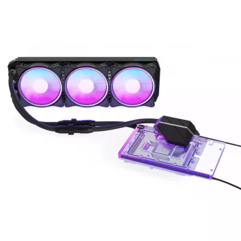 Alphacool Eiswolf 2 AIO 360 mm GPU dzesētājs RTX 4090 Founders Edition ar aizmugures plati