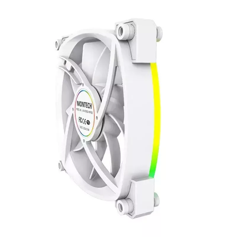 Ventilatora modulis Montech AX120 PWM 120 mm 12 V 3 kontaktu 4 kontaktu balts