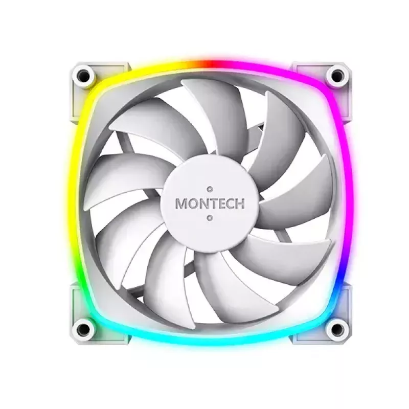 Ventilatora modulis Montech AX120 PWM 120 mm 12 V 3 kontaktu 4 kontaktu balts