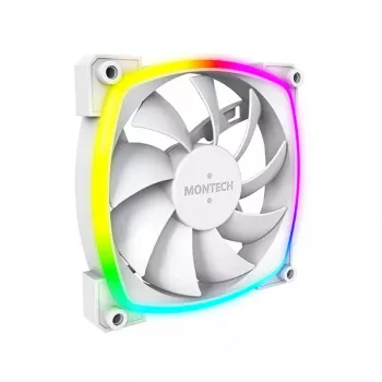 Ventilatora modulis Montech AX120 PWM 120 mm 12 V 3 kontaktu 4 kontaktu balts