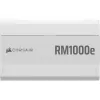 Barošanas bloks CORSAIR RMe Series RM1000e — 1000 W, ATX 3.1, 80 PLUS Gold, pilnībā modulārs, balts, 120 mm ventilators