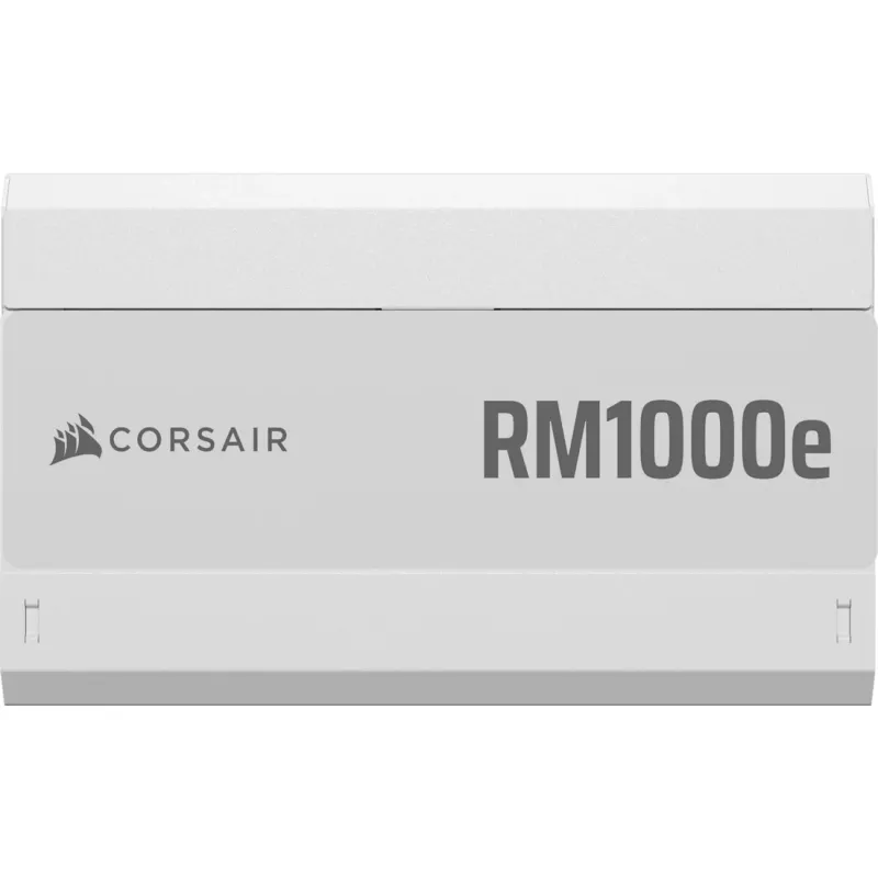 Barošanas bloks CORSAIR RMe Series RM1000e — 1000 W, ATX 3.1, 80 PLUS Gold, pilnībā modulārs, balts, 120 mm ventilators