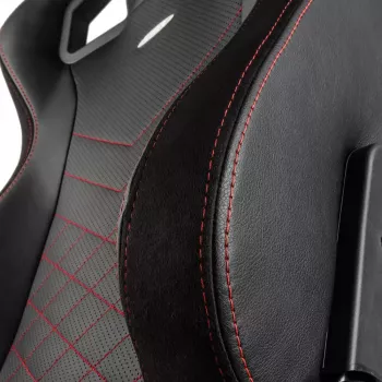 PC spēļu krēsls noblechairs EPIC Polsterēts sēdeklis Melns Sarkans 120 kg