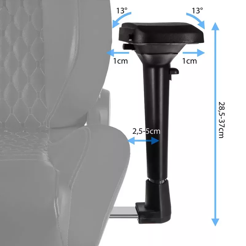 PC spēļu krēsls noblechairs EPIC Polsterēts sēdeklis Melns Sarkans 120 kg