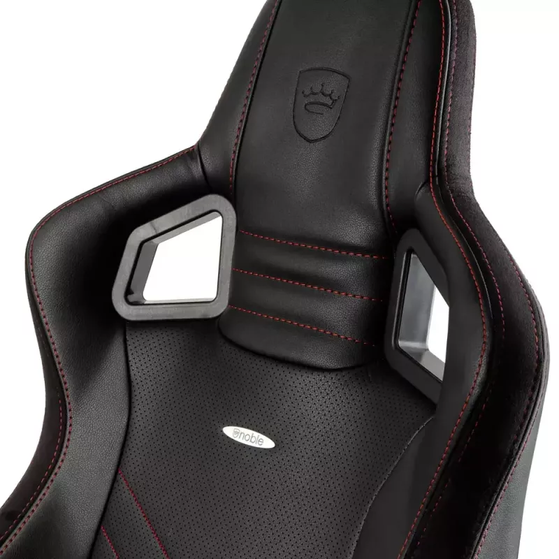 PC spēļu krēsls noblechairs EPIC Polsterēts sēdeklis Melns Sarkans 120 kg