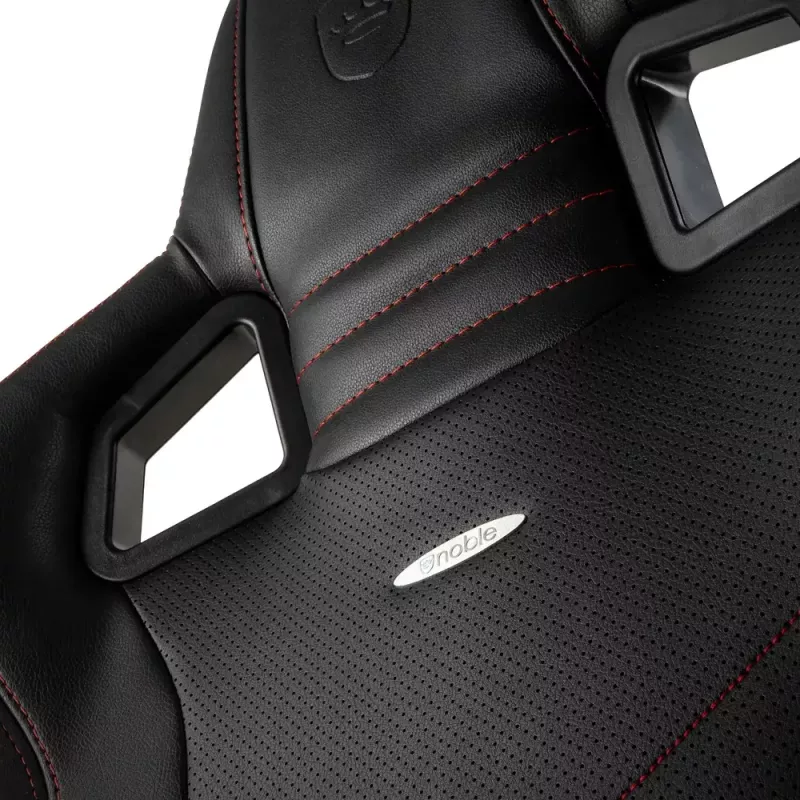 PC spēļu krēsls noblechairs EPIC Polsterēts sēdeklis Melns Sarkans 120 kg