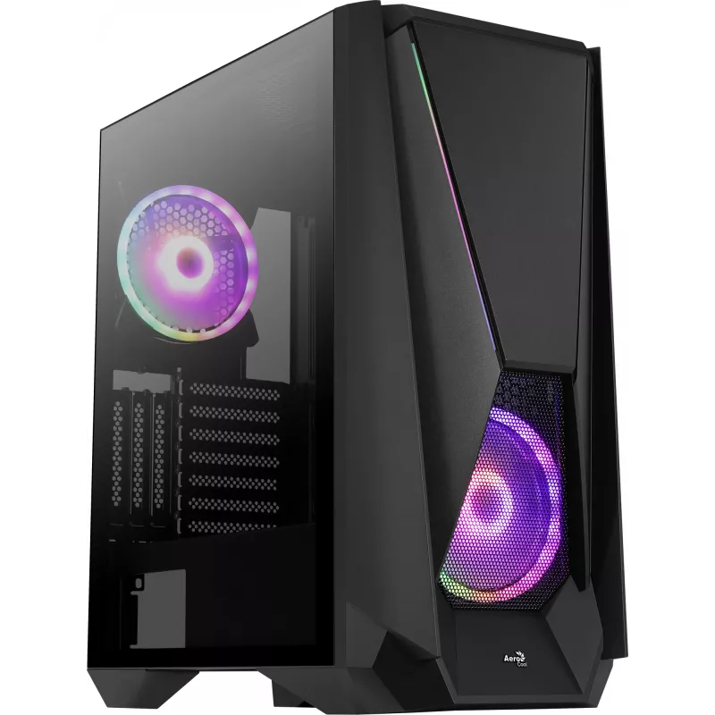 Aerocool Visor Midi Tower Melns